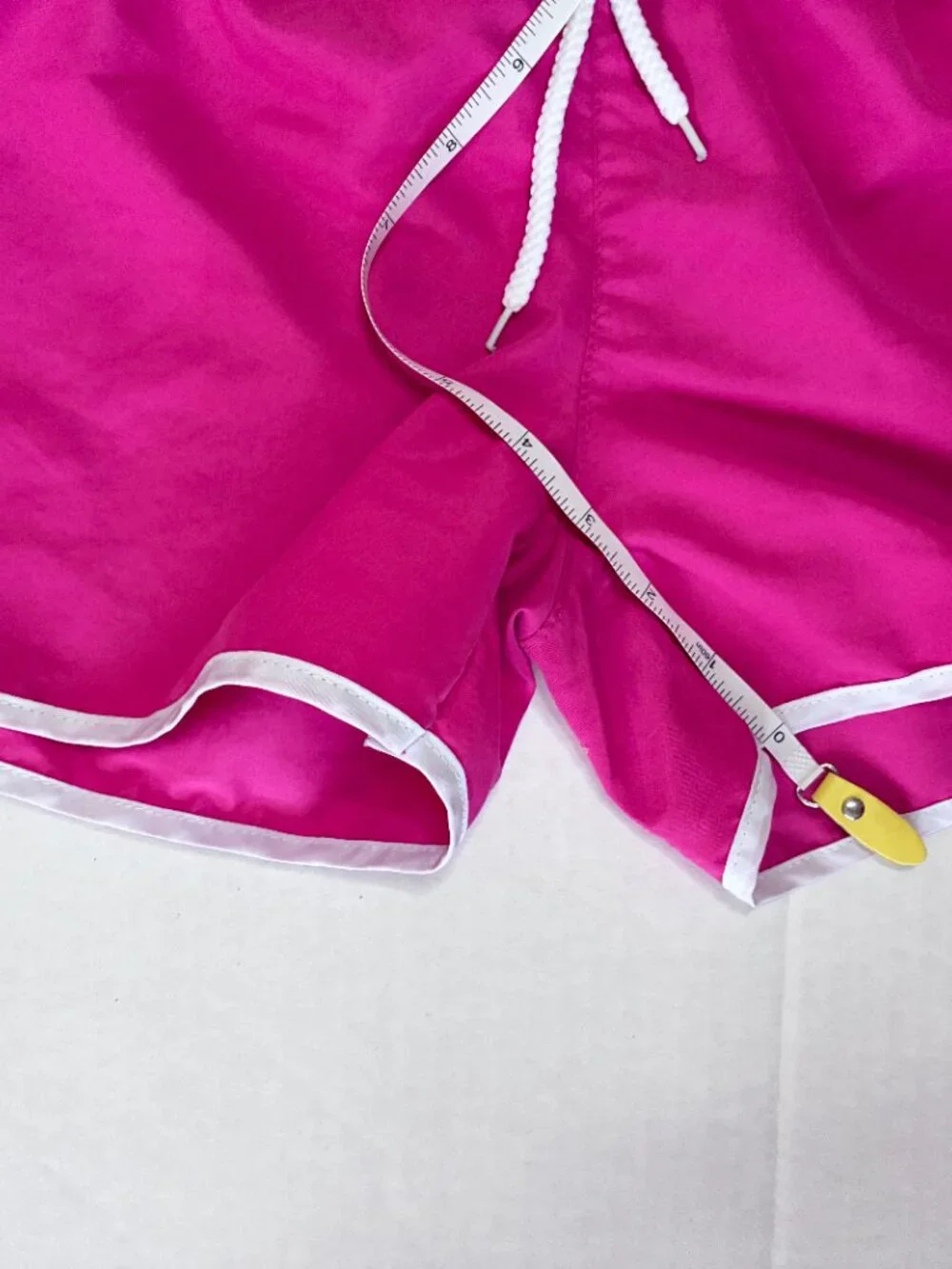 Contrast Trim Dolphin Retro Y2K Running Shorts - Size Small - Pink